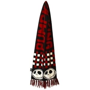 Disney Nightmare Before Christmas Jack Skellington Red Black Long Scarf